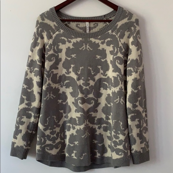Willow & Clay Damasks Sweater Grey & Cream Small - Picture 5 of 8